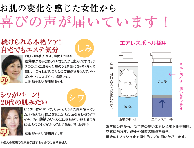 ヤマノ肌.com ｜ 琥珀パワーエキスオールインワンジェル